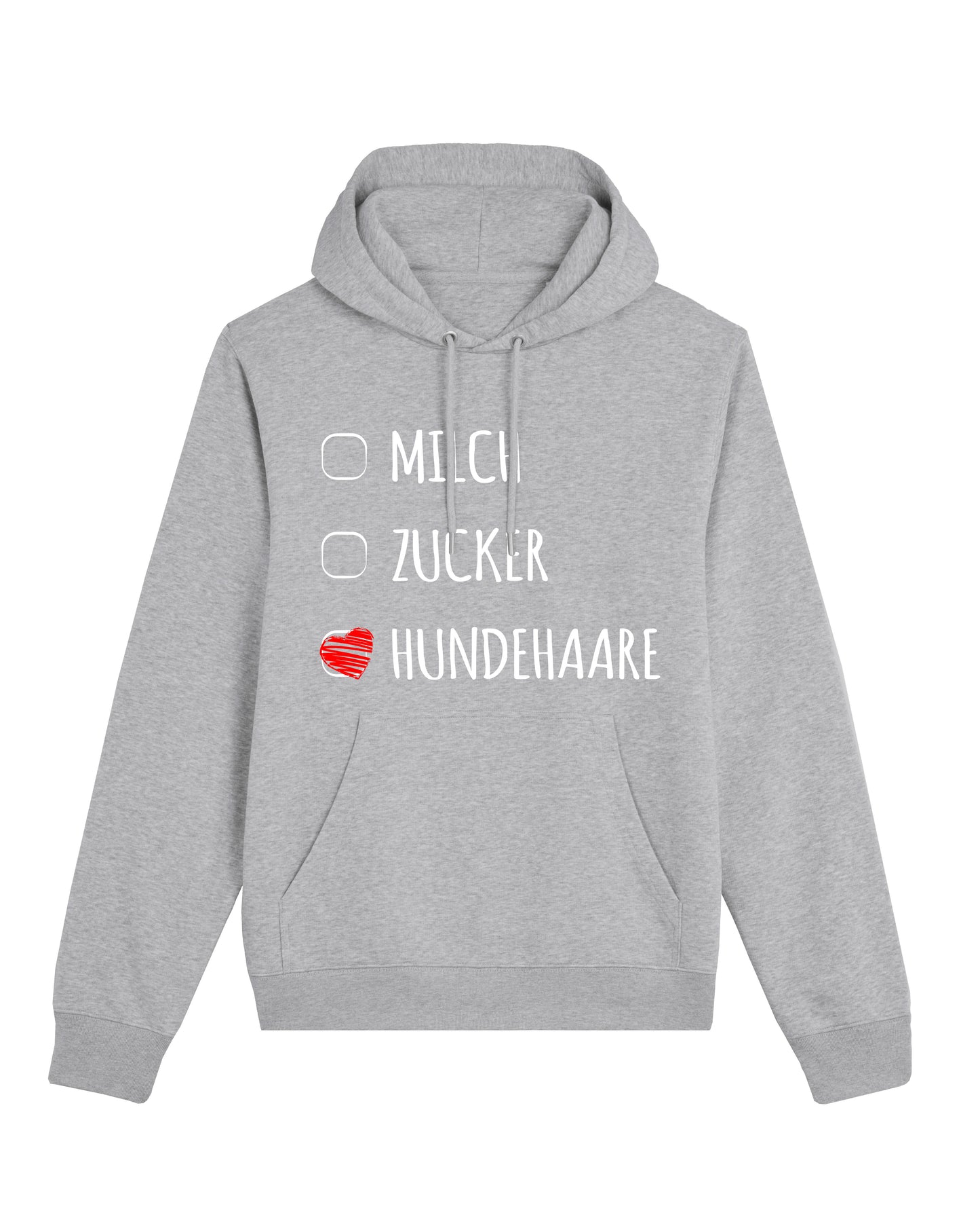 Hoodie "Milch, Zucker, Hundehaare"